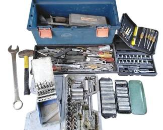 Assorted Sockets, Drill Bits, Wrenches And More Bundle