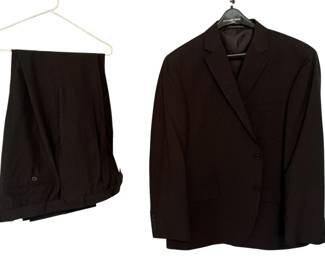 Mens Black Geoffrey Beene Suit Jacket  Pants