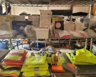 PPE Safety Vests, Fluorescent Shirts Face Masks
