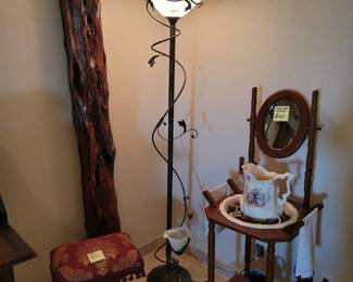 Vintage Washstand, Vintage Victorian-Style Piano Stool
