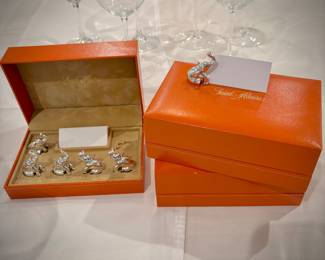 Three boxes of Saint Hilaire elephant place card holders