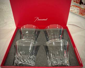 Baccarat “Dallas” set of 4 tumblers in original box