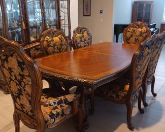 Dining table with 6 chairs.  Bought new at RC Willey's.