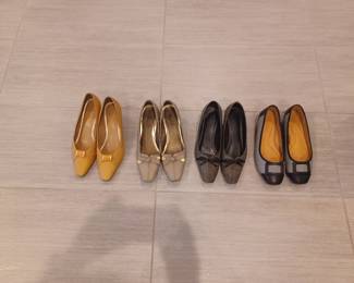 Size 8 to 8.5.  Ladies heels.