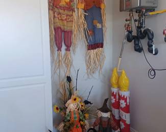 A few Halloween and Christmas items