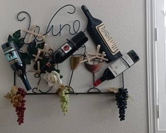 Wall Wine display rack.