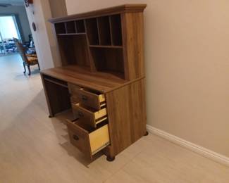Desk with drawers.