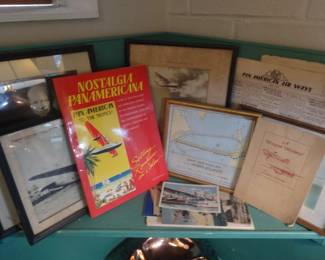 Many Pieces Early Pan Am Airways Memorabilia