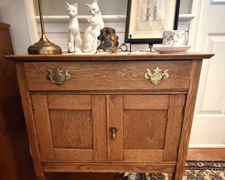 Antique Oak Washstand