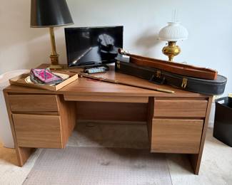 wood desk