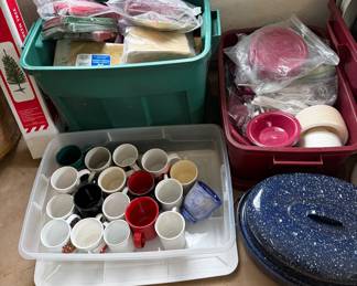 paper party supplies, coffee mugs