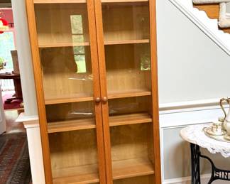 Ikea Tall two door glass cabinet