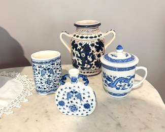 Assorted Blue & White 