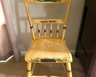Follk Art Painted Chair