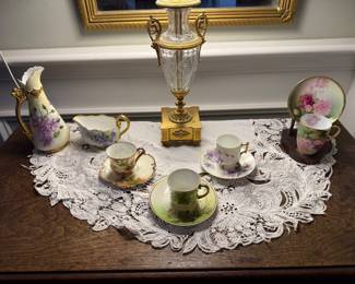 Hand Painted Porcelain Tea Cups