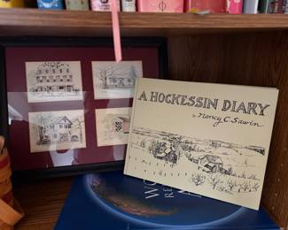 Hockessin Diary Nancy Sawin, Signed Hockessin Artwork 
