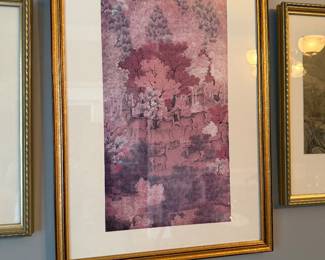 Framed Woodland Deer Artwork