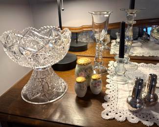 Brilliant Cut Glass Compote
