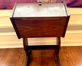 Antique Sewing Box with Contents