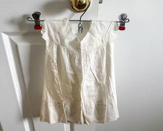 Antique Linen Baby Dress