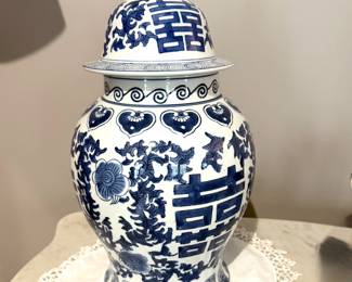 Blue White Chinese Style Ginger Jar