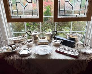 Vintage Silver Plate & Sterling Silver 