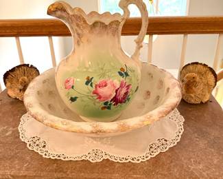 Antique Wash Bowl and pitcher