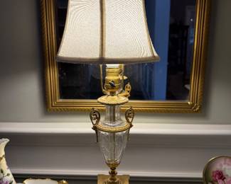 Antique Gilt Bronze Lamp