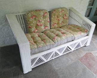1930s Wicker Loveseat