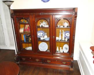 Victorian Walnut Bookcase