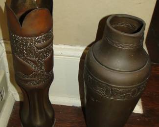 Brass Vases Trench art
