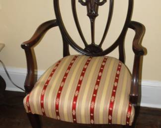 Pair of Sheraton Style Mahogany armchairs