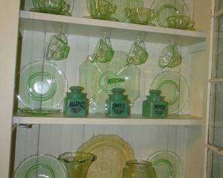 Green Depression Glass
