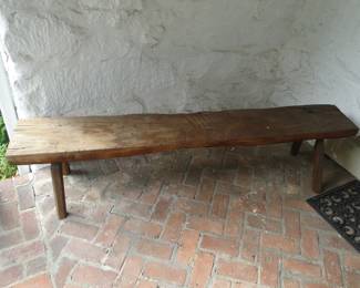 Vintage 74" long Wooden Bench