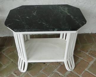 Marble top outdoor table