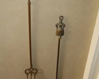 Brass Poker Forks