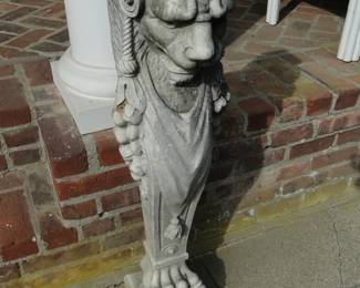 40" Tall Cement Winged Lion Statues 2 of these