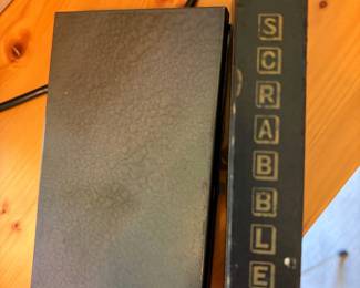 Vintage 1950's Travel Scrabble in metal case