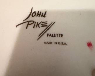 Art supplies including John Pike Palette