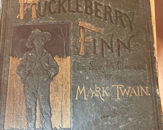 Antique Huckleberry Finn by Mark Twain