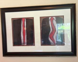 Beautiful framed abstract art