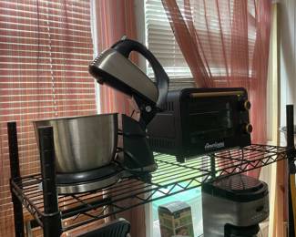 Mixer on stand, toaster oven