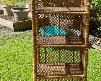 Wicker shelf
