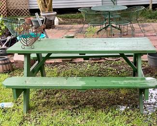 Picnic table and chairs