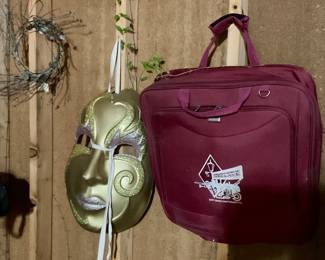 Mask, brief case