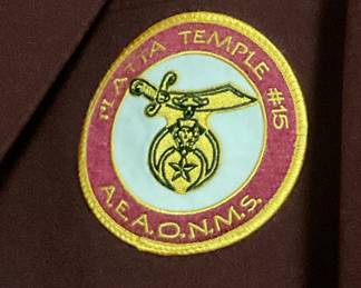 Masonic jacket with patch