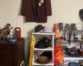 Men’s hats , fraternity jacket