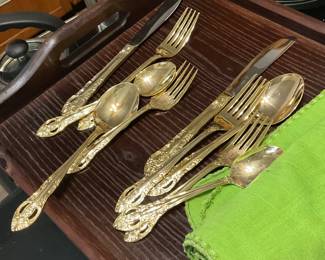 Gold silverware