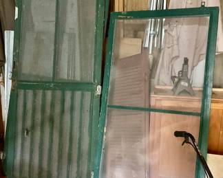 Antique screens and screen doors