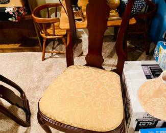 These are the original chairs for the previously pictured dining table 